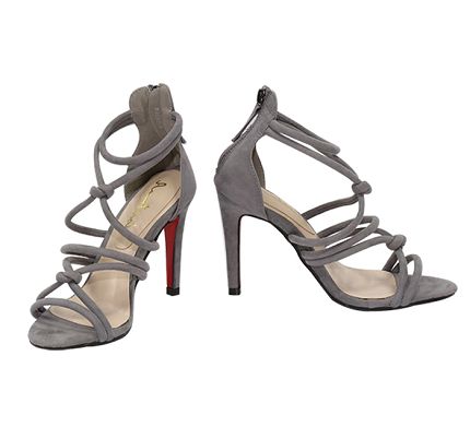 High heel grey open toe ankle strap fashion woman sandal.jpg