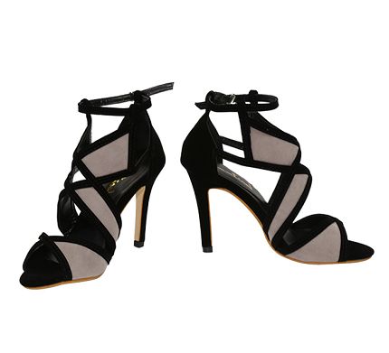High heel two-colors open toe ankle strap woman fashion sandal.jpg