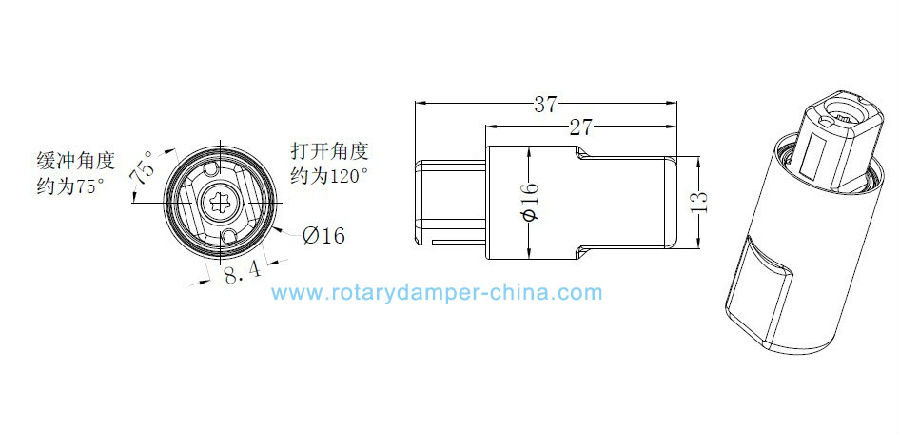 rotary fireplace damper