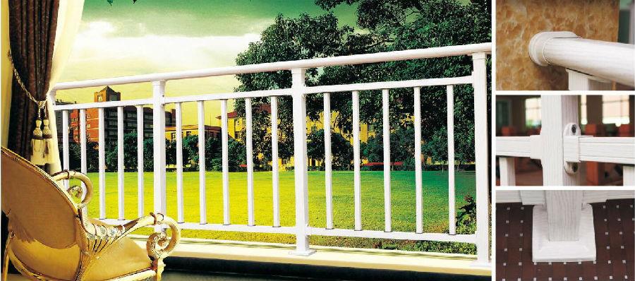 White oak style railing