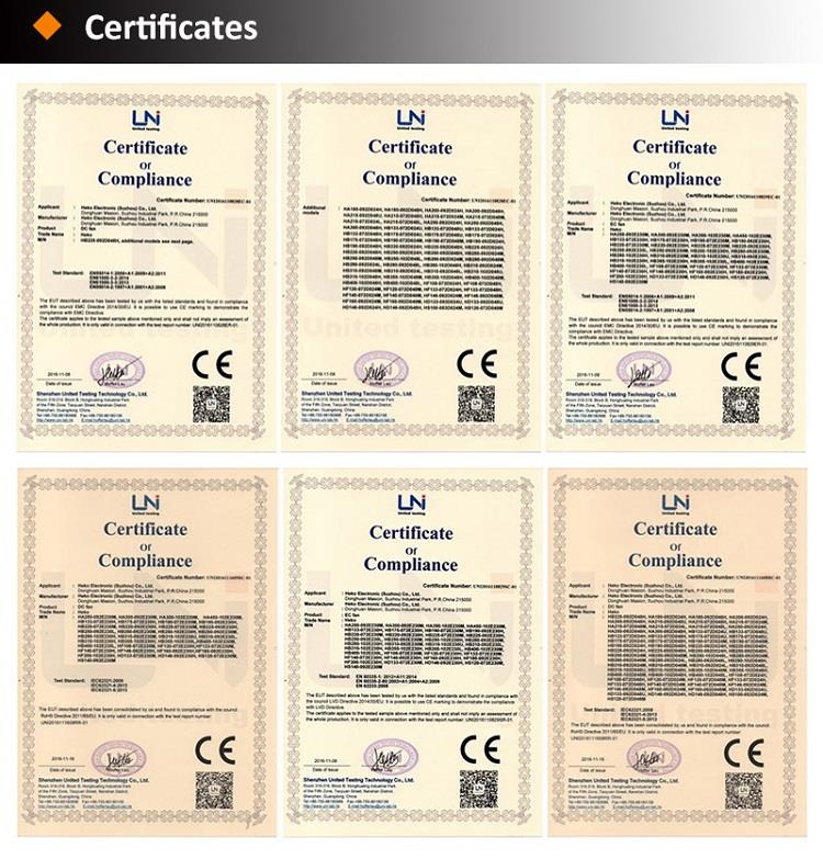  certificates of small air blower fan