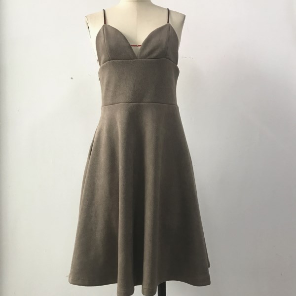 Dress with Suspender Straps 1