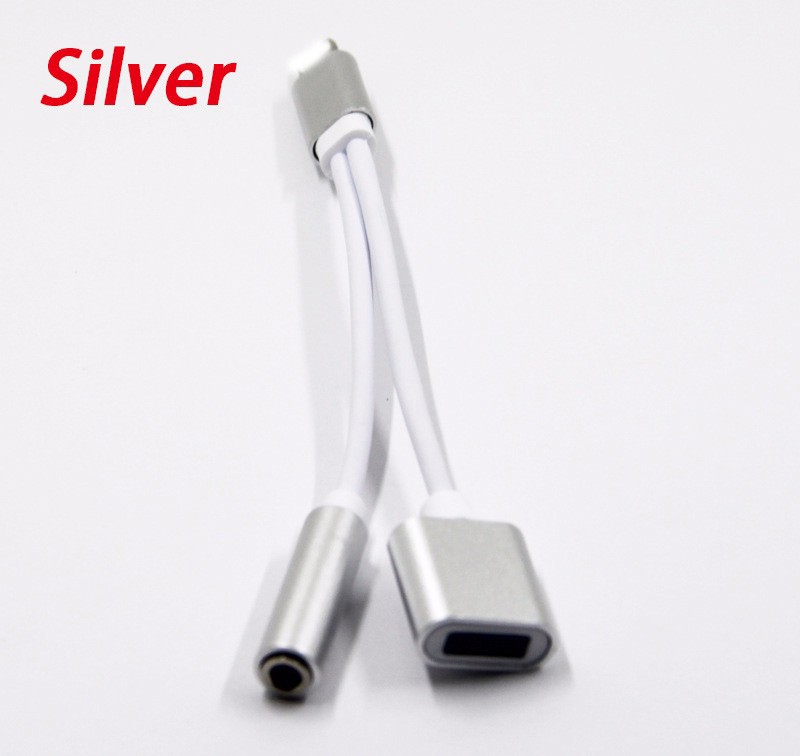 For Apple Iphone7 Iphone 7 Plus To 3.5mm Headphone Earphone Jack Adapter Aux Audio Cabel Power Charger Charging Cable