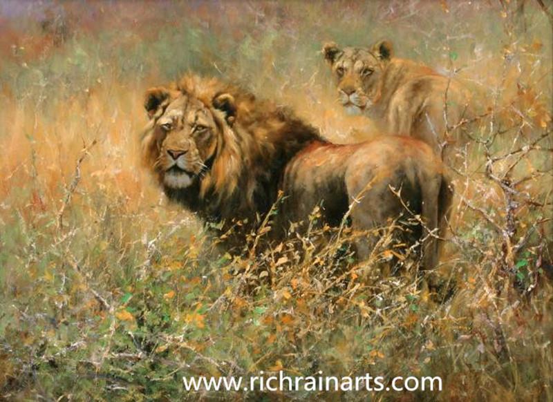 lion animal oil painting manufacturer.jpg