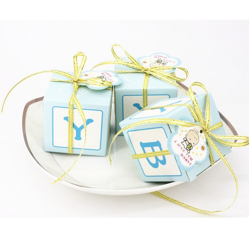 lot Baby Shower Cube Candy Box