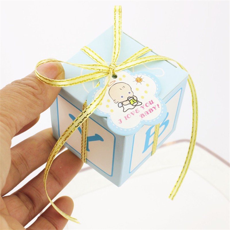 lot Baby Shower Cube Candy Box