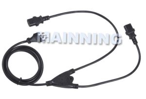Extension Cord Italy Plug To 2X IEC320-C13 Power Cable