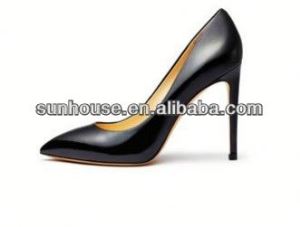 Cow Leather Lady High Heel Dress Shoes