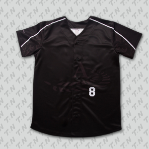 Black Black Baseball Jersey