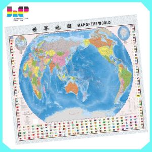 Folded World Map Printing