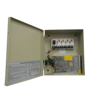 12VDC 10Amp CCTV Power Supply Box For 4 Cameras (12VDC10A4P)