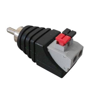 CCTV RCA Male Solderless Connector With Screwless Terminals (RC102)