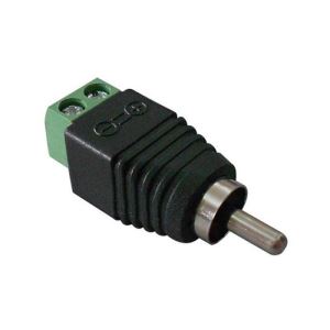 CCTV RCA Male Solderless Connector With Screw Terminals (RC100)