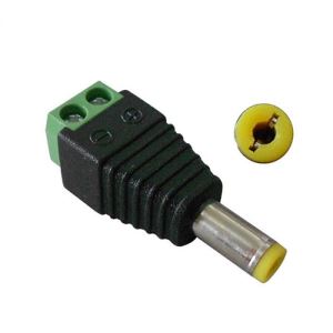 CCTV Power Male Connector With Tuning Fork DC Plug (PC103)