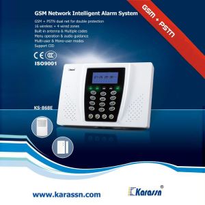 GSM+PSTN dual network alarm system for home and office security