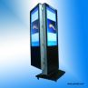 42'' to 55'' floor stand double sided touch screen kiosk