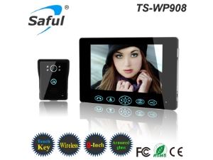 Saful TS-WP908 1V1 2.4GHz Digital 9 inch Wireless Video Door Phone Doorbell Kit Home Security System Night Vision