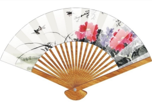 Bamboo Paper Promotion Fan For Advertising