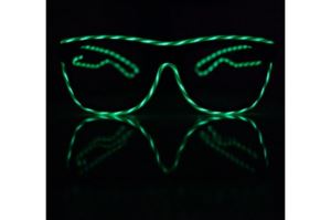 Aviator Motion EL Wire Diffraction Glasses