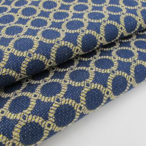 Jacquard Fabric with Gold Lurex