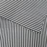 Yarn Dyed Black and White Stripe Cotton Fabric