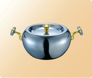 Gold-plated Stainless Steel Double Bottom Apple-fondue