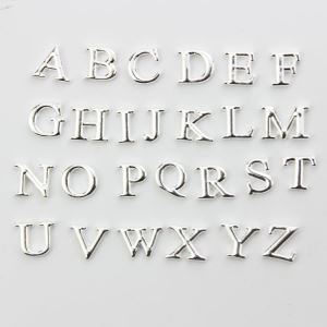 Silver Alphabet Letters Floating Charms