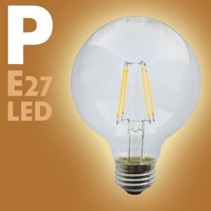 4W 6W 8W E27 Energy Saving LED Screw Edison Filament Light Bulb G125