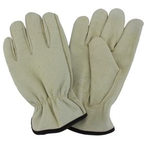 Grain Pigskin Leather Gloves For Driving / Welding / Gardening