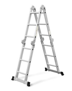 3.75 Meter Multi Purpose Aluminum Ladder Folding Step Ladder Scaffold Extendable Heavy Duty