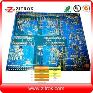 6L Immersion Gold 2.0mm Thickness Blue Solder Mask PCB Circuit Board