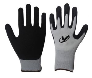 13G Nylon / Polyester Foam Latex Coated Gloves, EN 388
