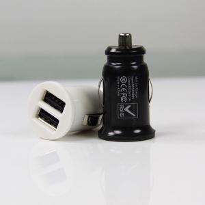 Dual USB Car Charger 2.4A DC12V / 24V Double USB Port 5V / 3.1A Mobile Charger Wireless Bluetooth Car Charger for Iphone 6