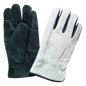 Favor Split Cowhide Leather Safety Driver Leather Motorbike Industrial Gloves