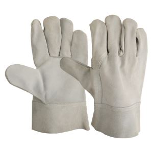Qulity Leather For Hard Work Safety Industry Gloves