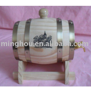 1.5l Oak Bar Wine Barrel Stand, Wine Barrel Furniture MH-WB-15006