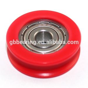 U Groove Sliding Window Roller Assembly Plastic Ball Bearing Wheels for Sale