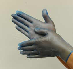Vinyl Gloves Powder Free Blue, DEHP FREE