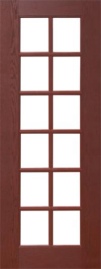 Flush Glazed Oak Fiberglass Doors 8'