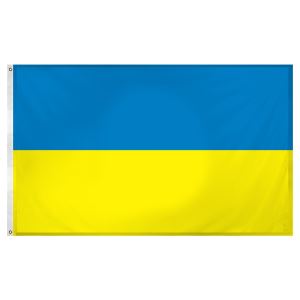 Ukraine Flag 3ft X 5ft Super Knit Polyester