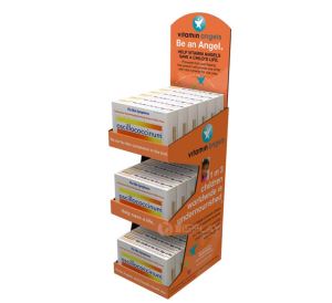 The Customized Floor Cardboard Medicine Display Racks