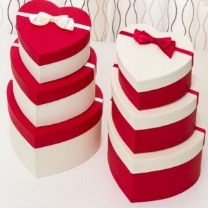 Special Paper Coated Heart Shaped Gift Paper Box
