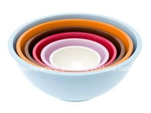 Colorful Round Melamine Mixing Bowls Set