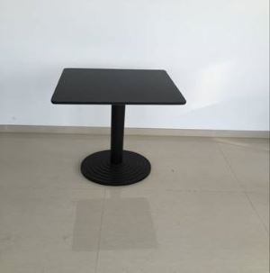 Black Wooden Square Dining Table