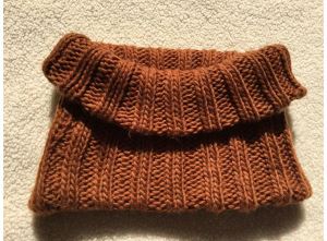 Infinity Knit Scarves in Chocolate Brown