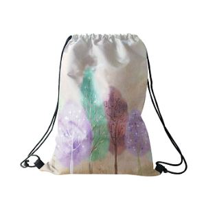 210D Wholesale Promotional Polyester Drawstring Bag For Sublimation