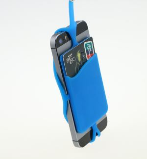 Silicone Phone Lanyard With Backing Card