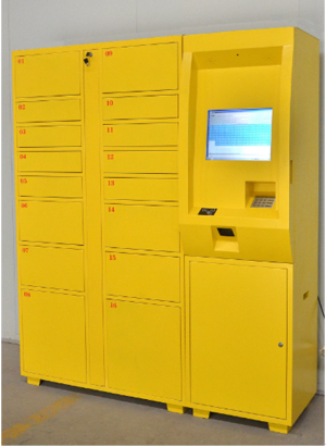 Secure Electronic Metal Locker For Parcel Delivery metal electronic locker Intelligent Logistics Locker