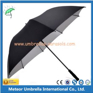 190 Silver Nylon Single Layer Golf Umbrella