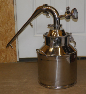 13 Gallon Electric Milk Can Pot Still With 3" Fittings